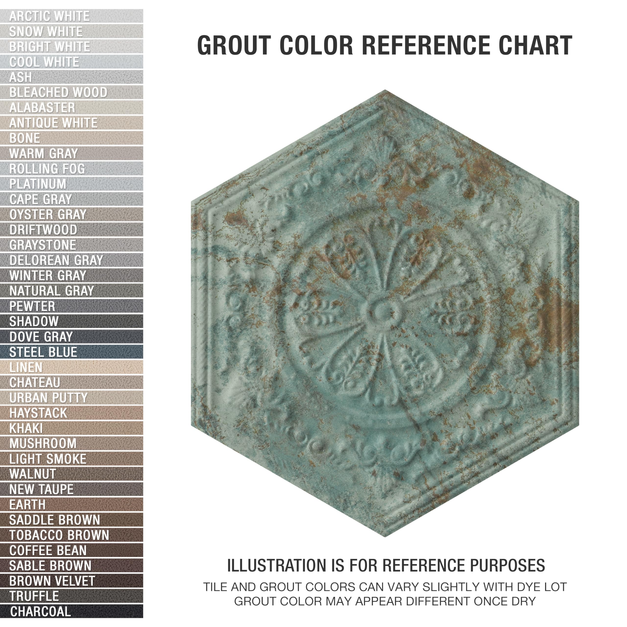 Amazon.co.jp: SomerTile FAV12XZGRD 亜鉛六角グリーン装飾 9-7/8